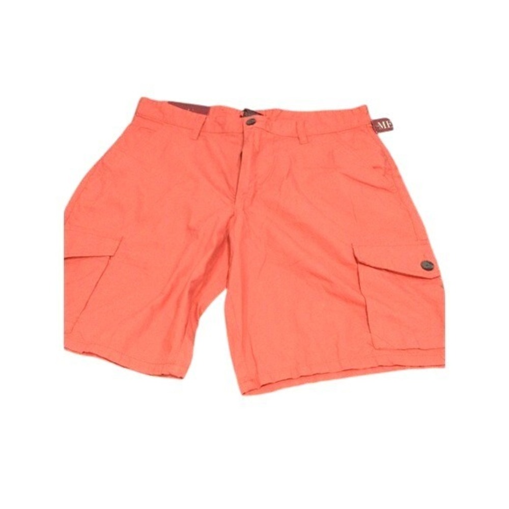 Merona Mens Cargo Shorts Coral Size 36 Cotton Flat Front size 36